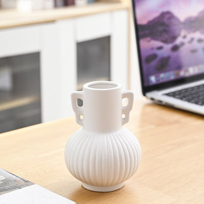 Texturierte dekorative Keramikblumenvase Brehn