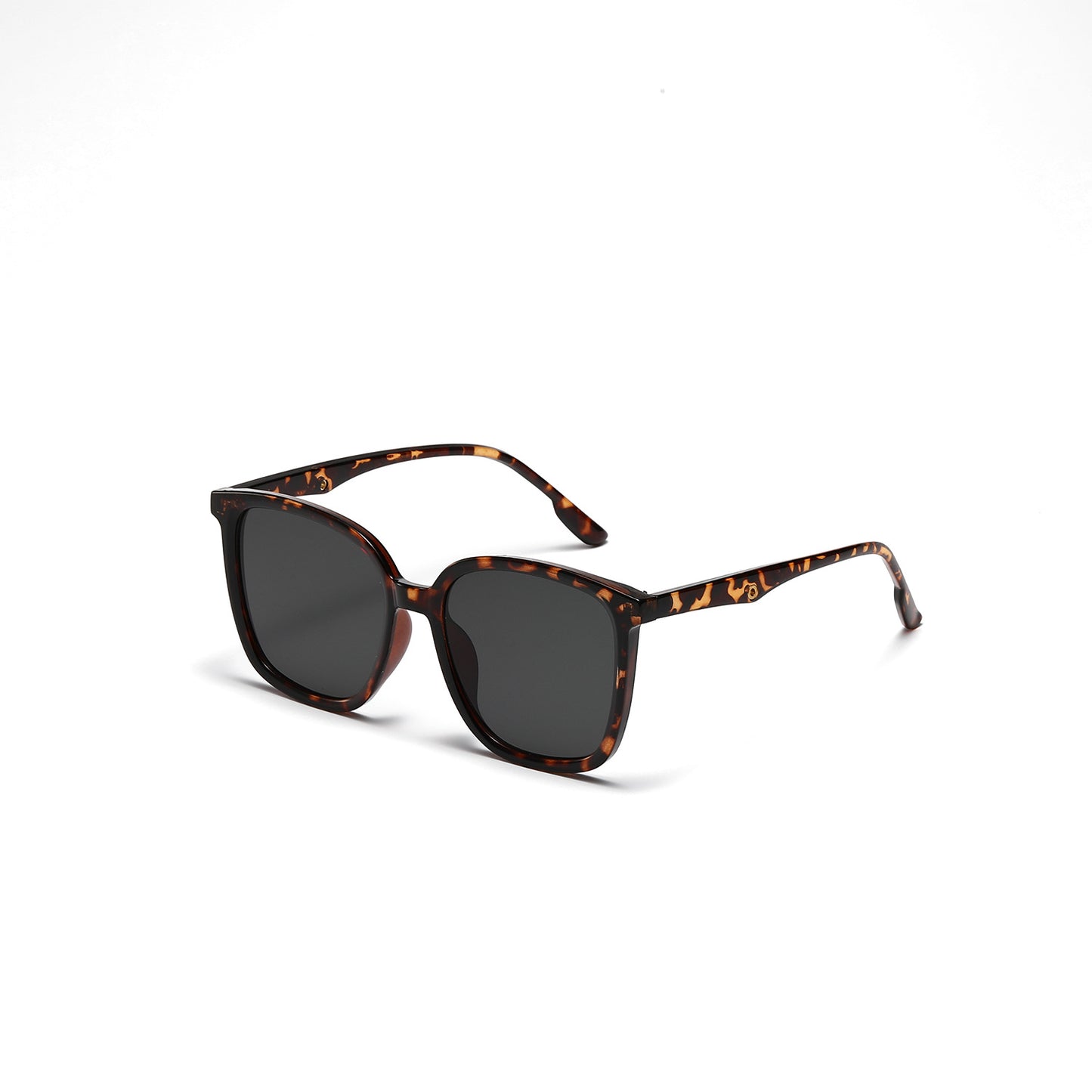 Damen stilvolle quadratische Sonnenbrille mit klarem Rahmen und polarisierten Gläsern Brehn
