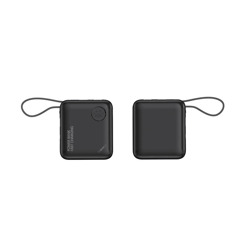 Kompakte Powerbank mit Schnellladefunktion und Trageband Brehn