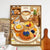 Bäckerei-Themen Illustrierte Wandkunst Brehn