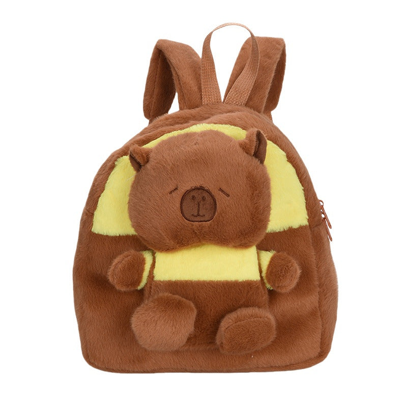 Plüsch Rucksack mit Tierischem Kuschelmotiv Brehn