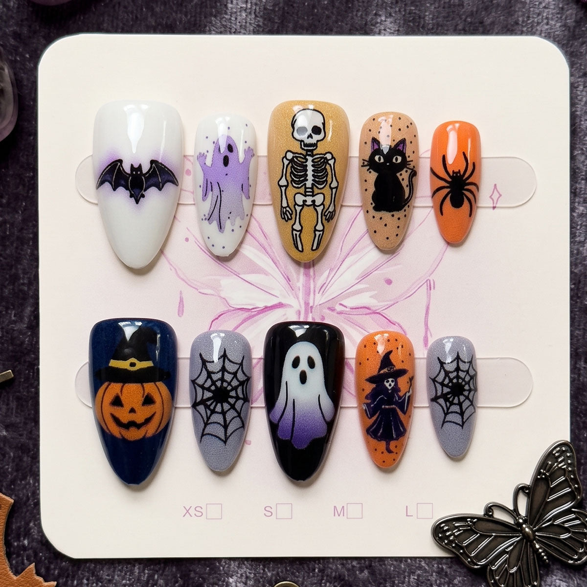 Halloween-Themen Press-On Nägel