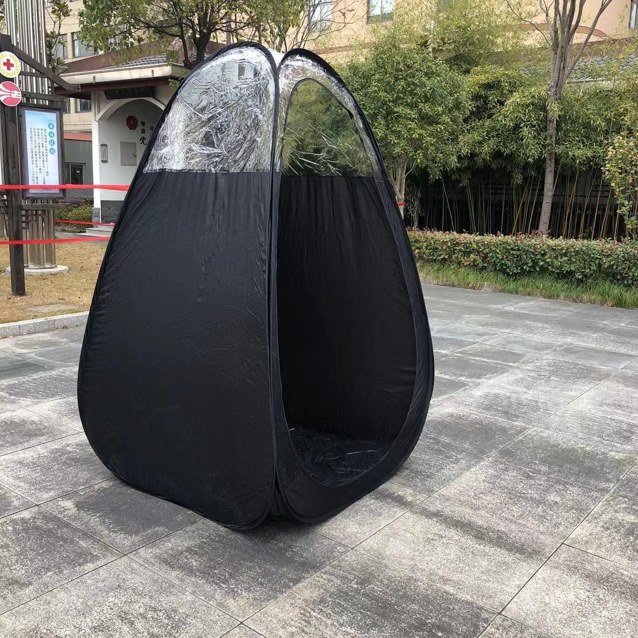 mobile Umkleidekabine mit Sichtschutz Brehn