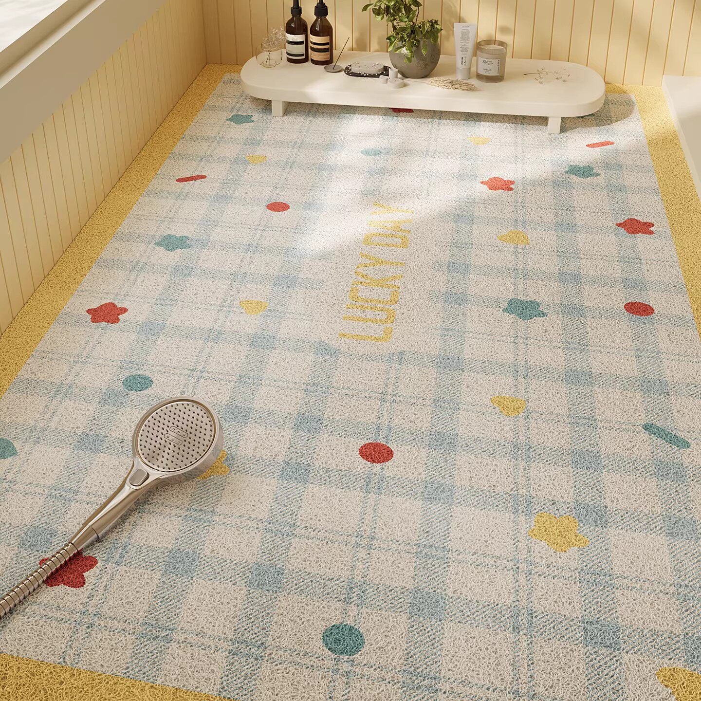Dekorativer Floral Badevorleger