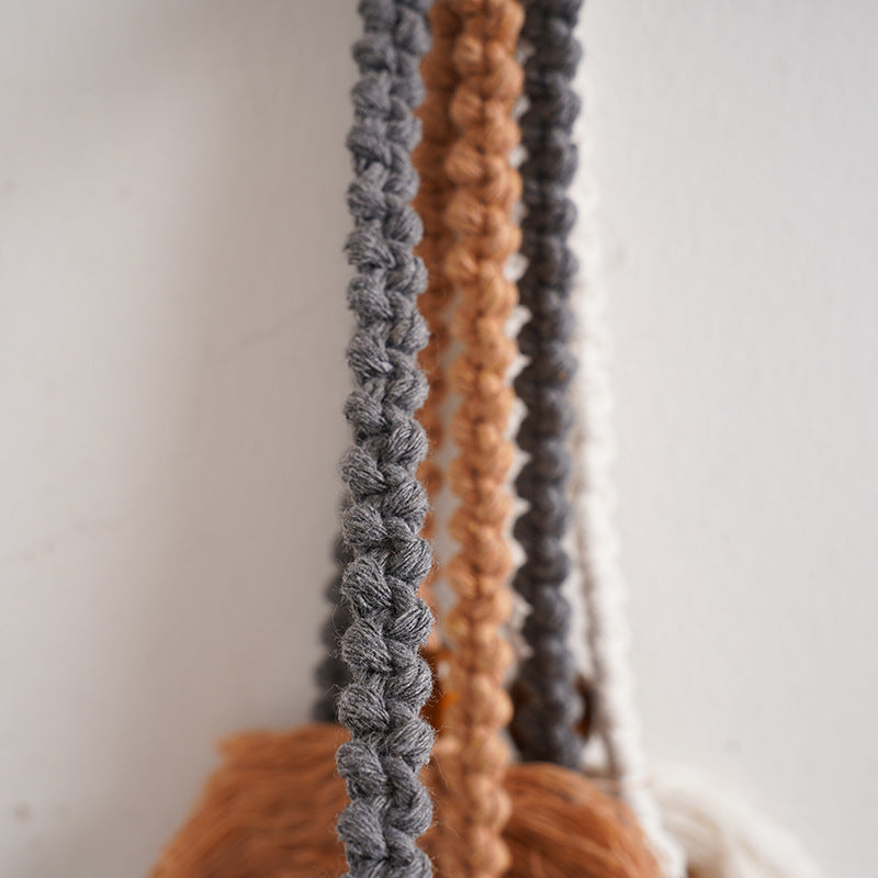 Macrame Blatt Wandbehang Dekor Brehn