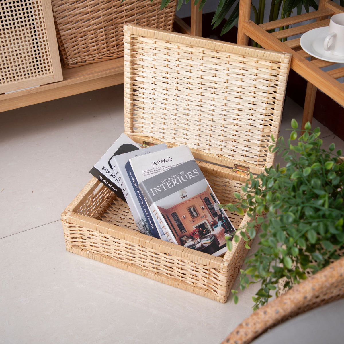 Elegante handgewebte Aufbewahrungsbox Brehn