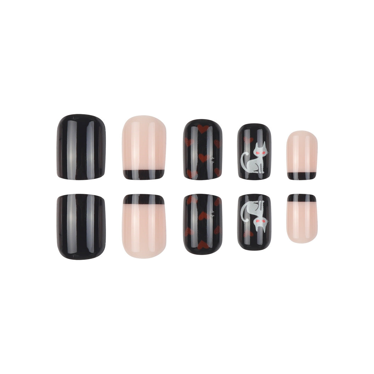 Halloween-Themed Press-On Nail Art Set Brehn