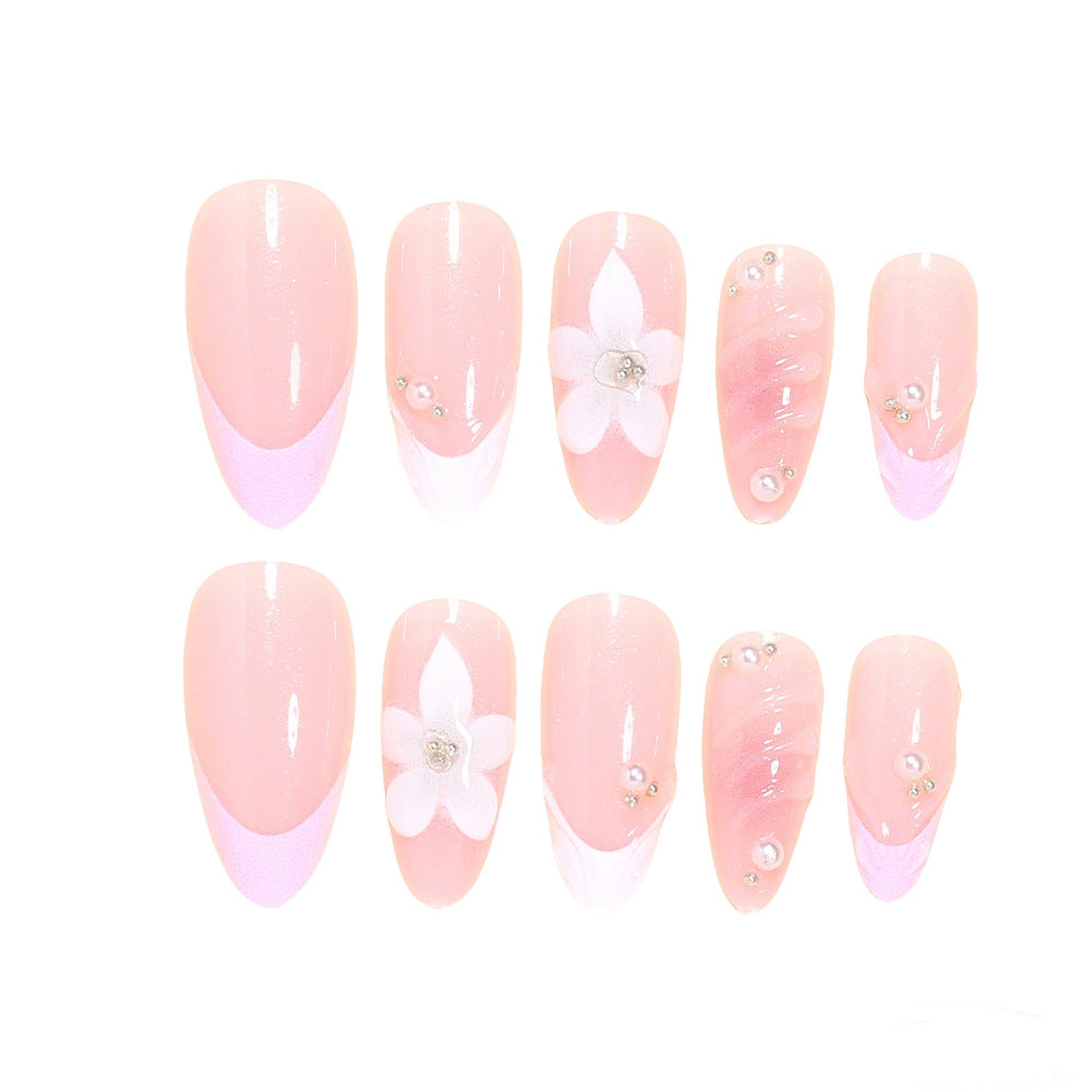 Dekorative florale Acryl-Nagelspitzen Brehn