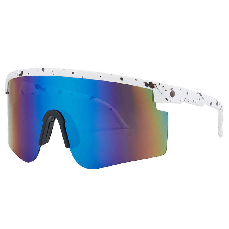 Damen Sportsonnenbrille mit trendigem Oversized-Rahmen und polarisierten Gläsern Brehn