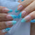 Stylische Glitzer Ombre Nagelspitzen Brehn