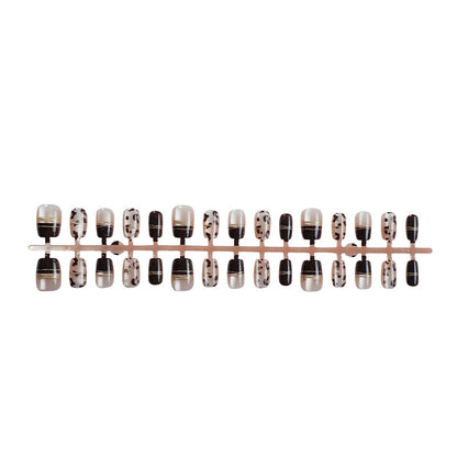 Zeitgenössisches Muster Druck-Nagelkunst-Set Brehn
