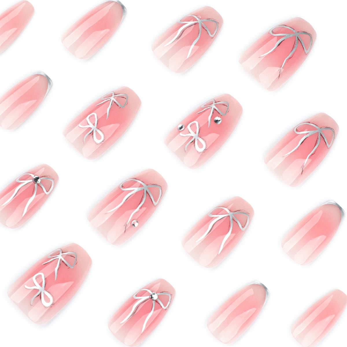 Kunstvolle Nagelkunst mit Schleifen-Design Brehn