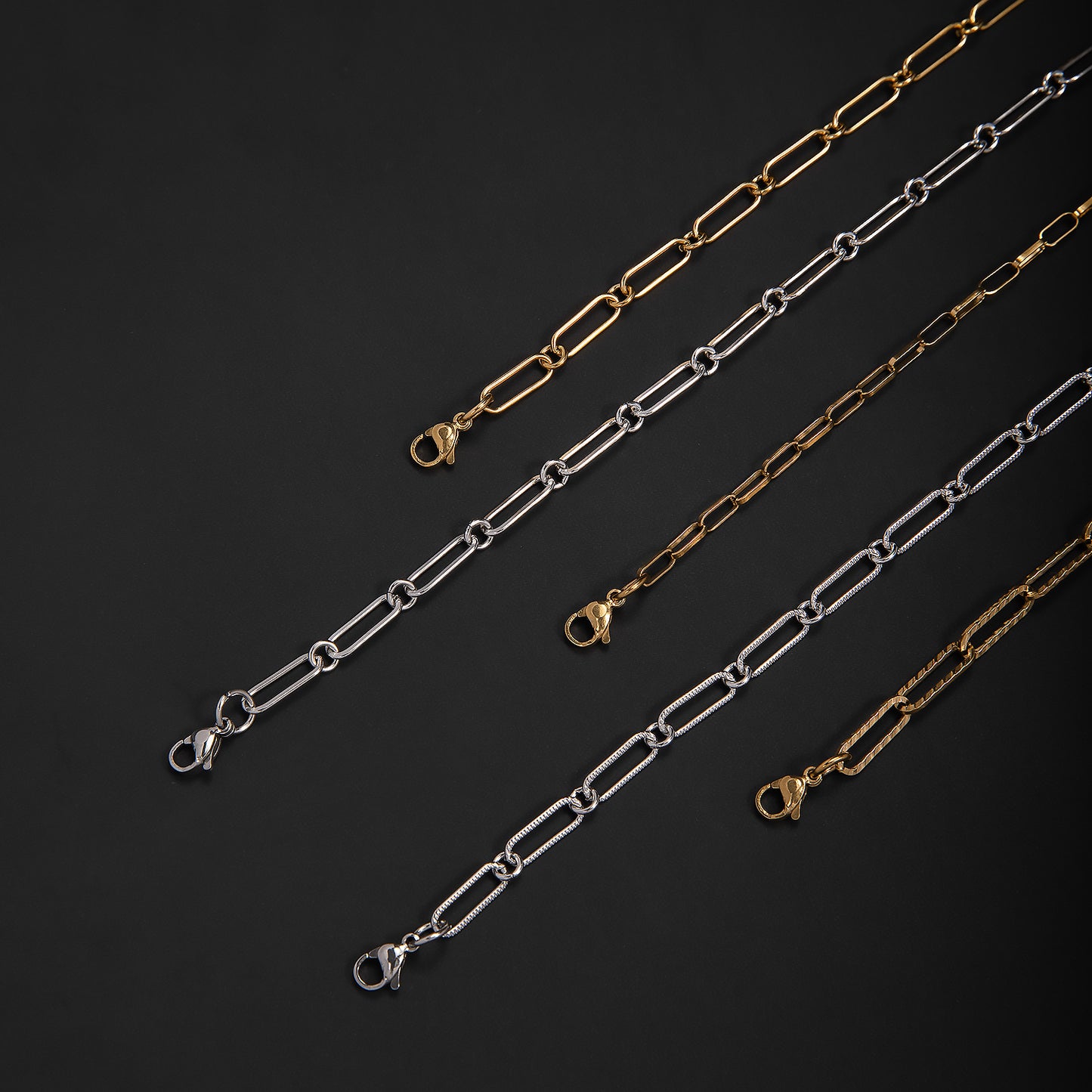 Elegante offene Gliederkette Halskette Brehn