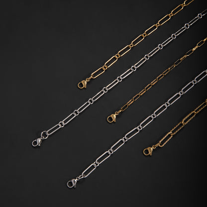 Elegante offene Gliederkette Halskette Brehn