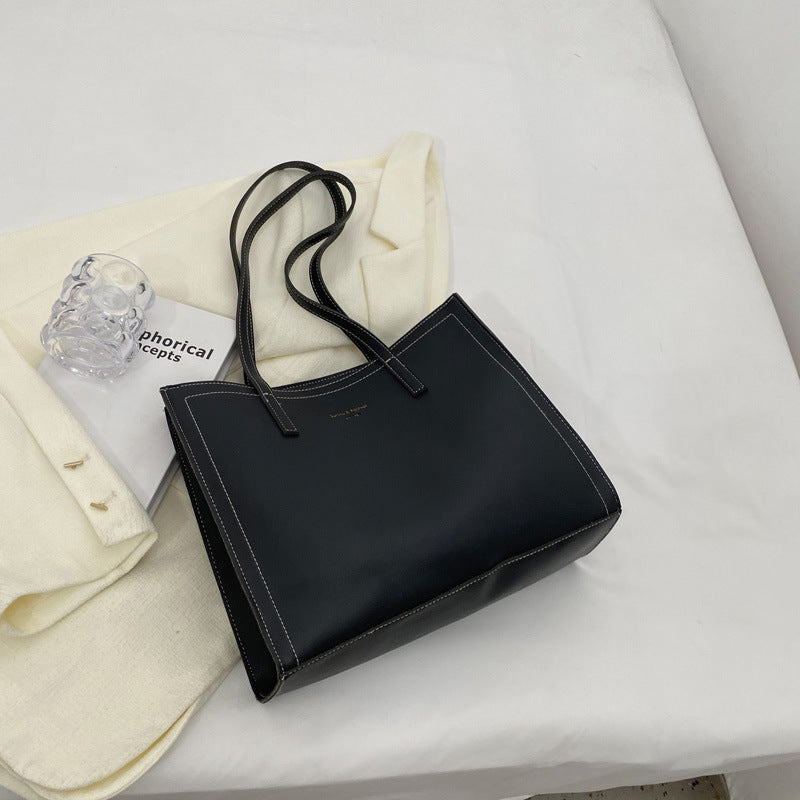 Minimalistische Leder Tragetasche Brehn