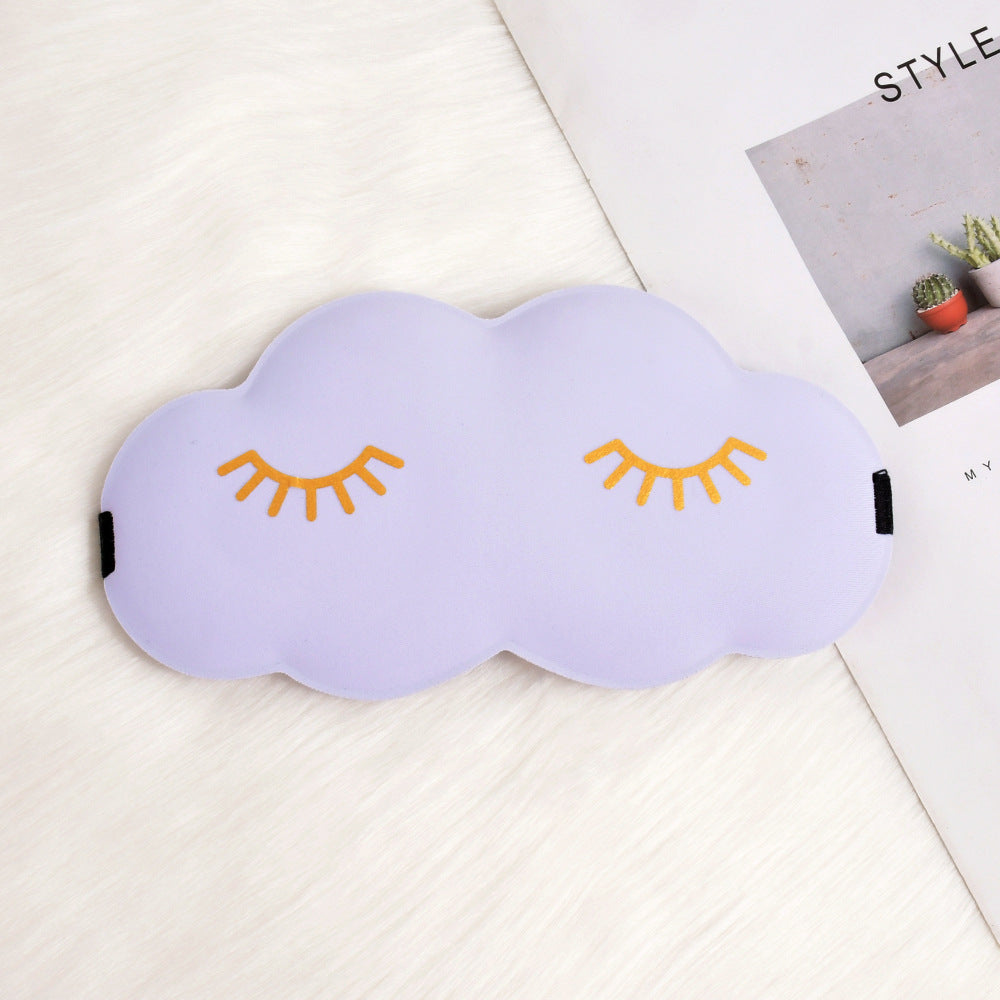 Damen nan niedliche Wolken Schlafmaske aus Memory-Schaum mit ergonomischer Polsterung und verstellbarem Elastikband Brehn