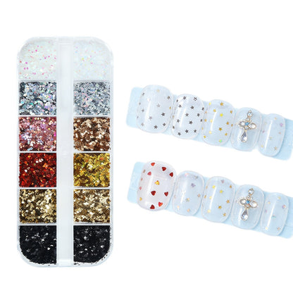 Nagelkunst Glitter- und Dekorationsset
