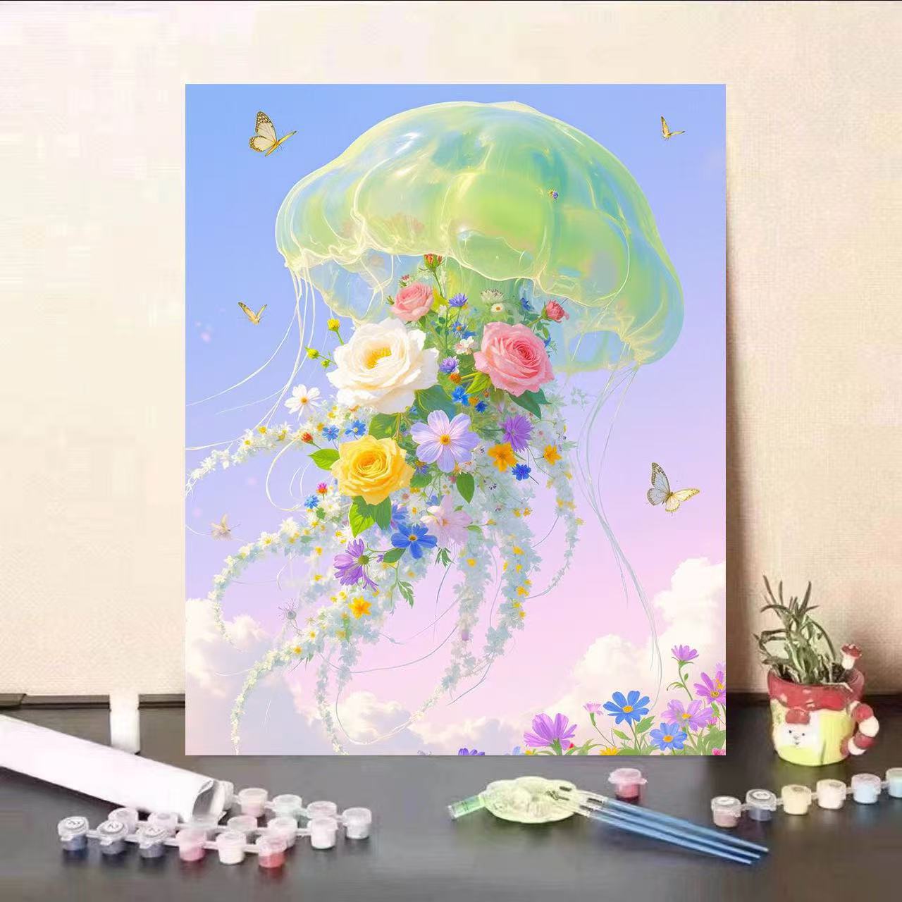 Florale Qualle Leinwanddruck Brehn