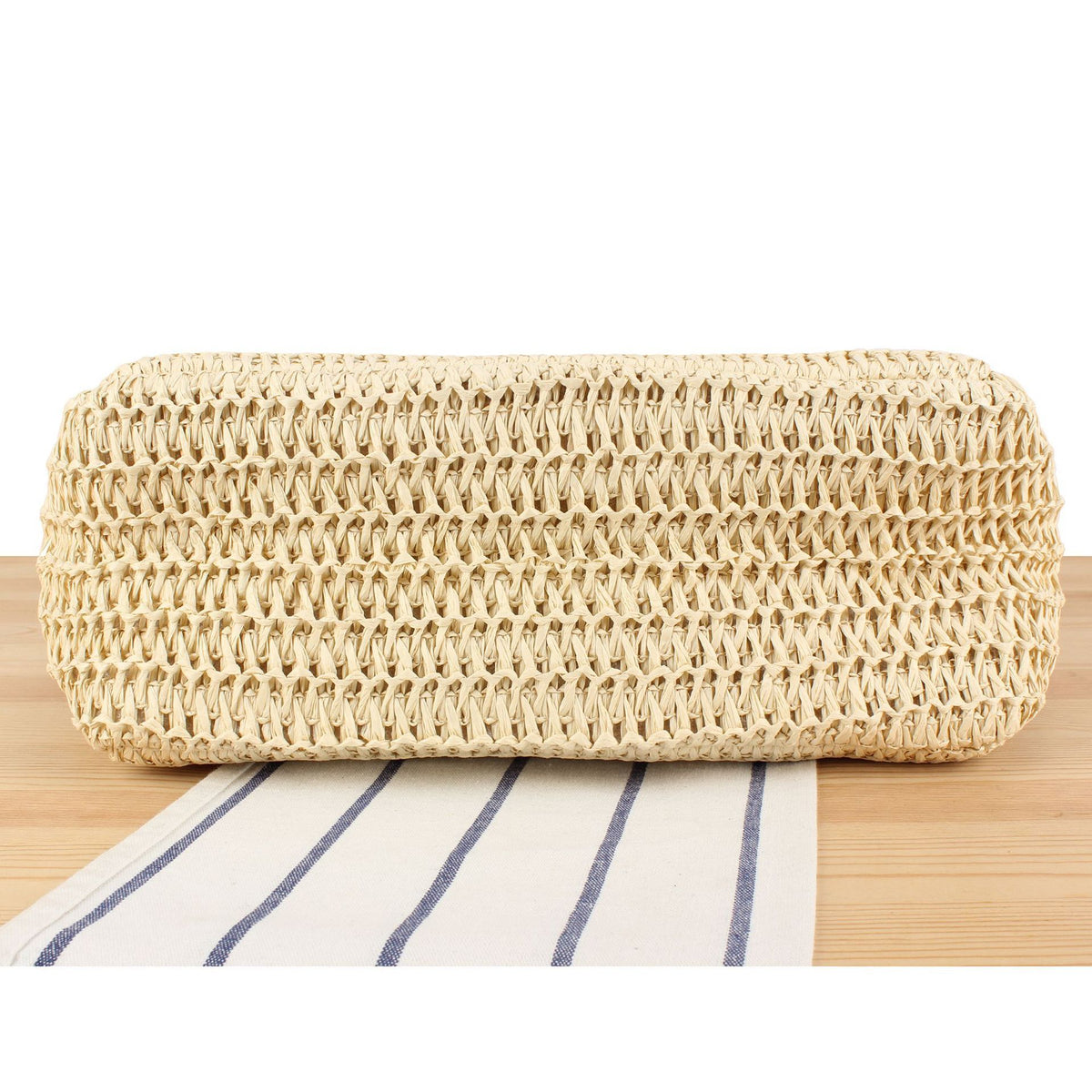 Geräumige Strandschultertasche Aus Handgewebtem Material Brehn