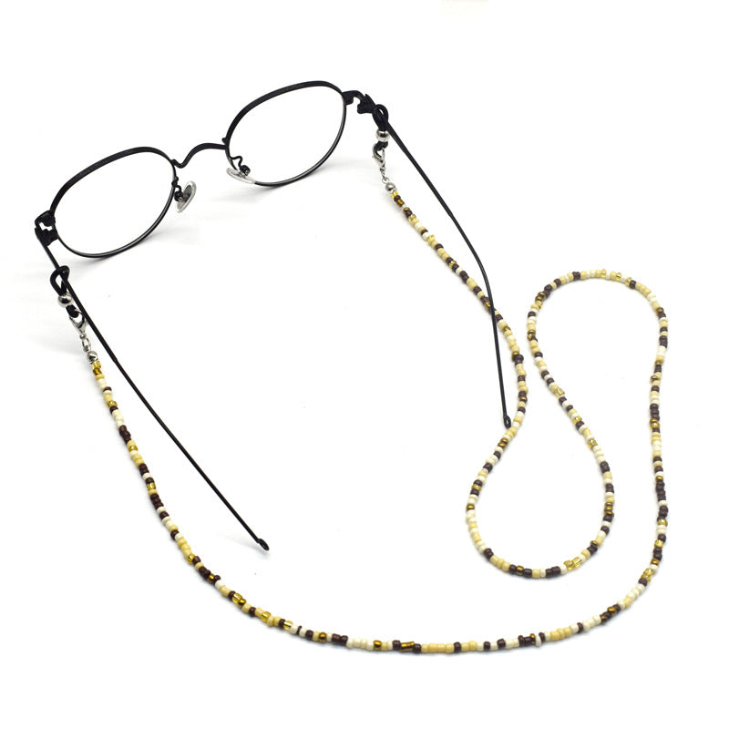 Bunte handgefertigte Perlenbrille Kette Brehn