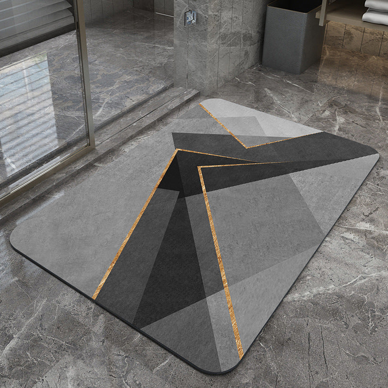 Modern Geometrische Badematte Brehn