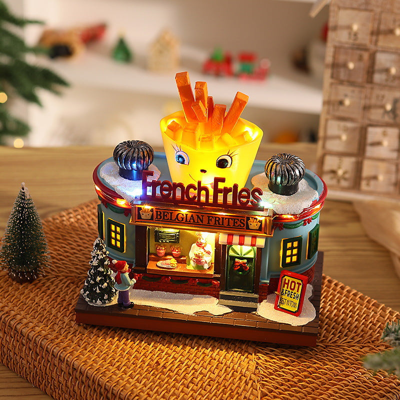 Nostalgische Eisdiele mit LED-Beleuchtung Brehn