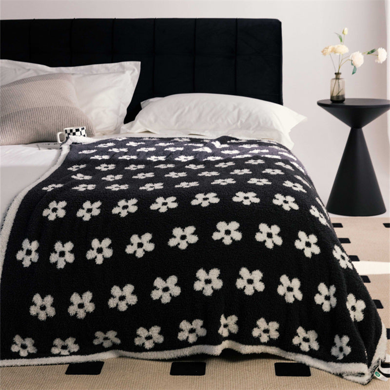Extraweiche Flauschdecke mit Teddy-Finish und Blumenrelief