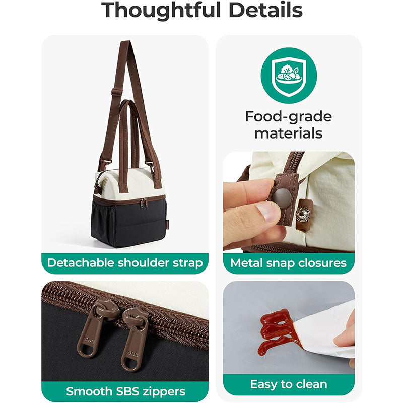 Isolierte Alltags-Tasche mit Praktischen Innenfächern Brehn
