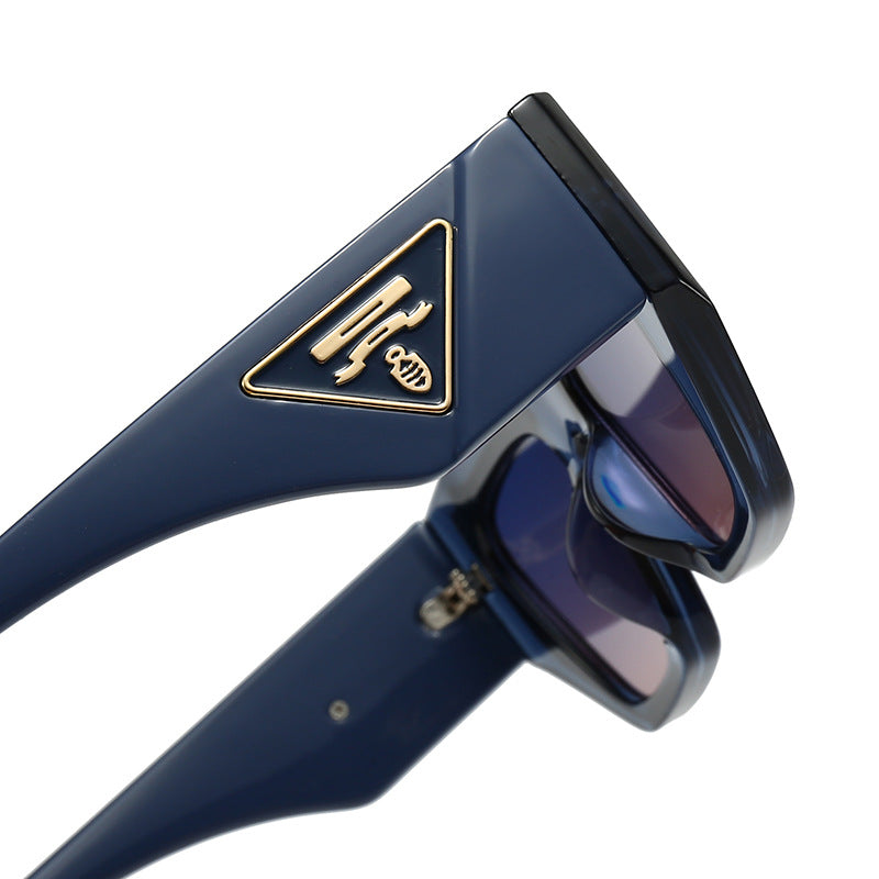 Damen Designer Sonnenbrille mit modernem, geometrischem Rahmen Brehn