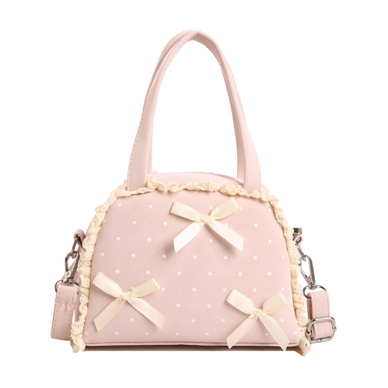 WoCharming Schleifen-verzierte Alltagshandtasche Brehn