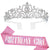 Damen Festliche Tiara mit schimmernden Strasssteinen Brehn