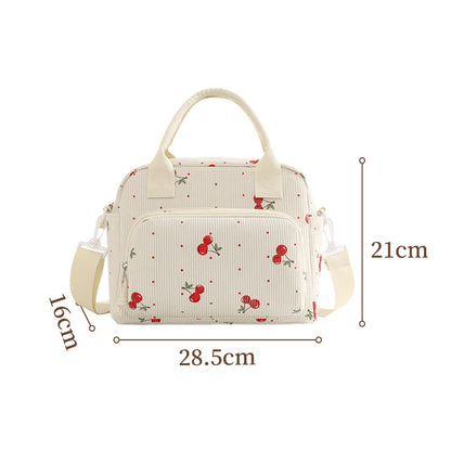 Süße Kirschenmotiv Isolierte Lunch Tasche Brehn
