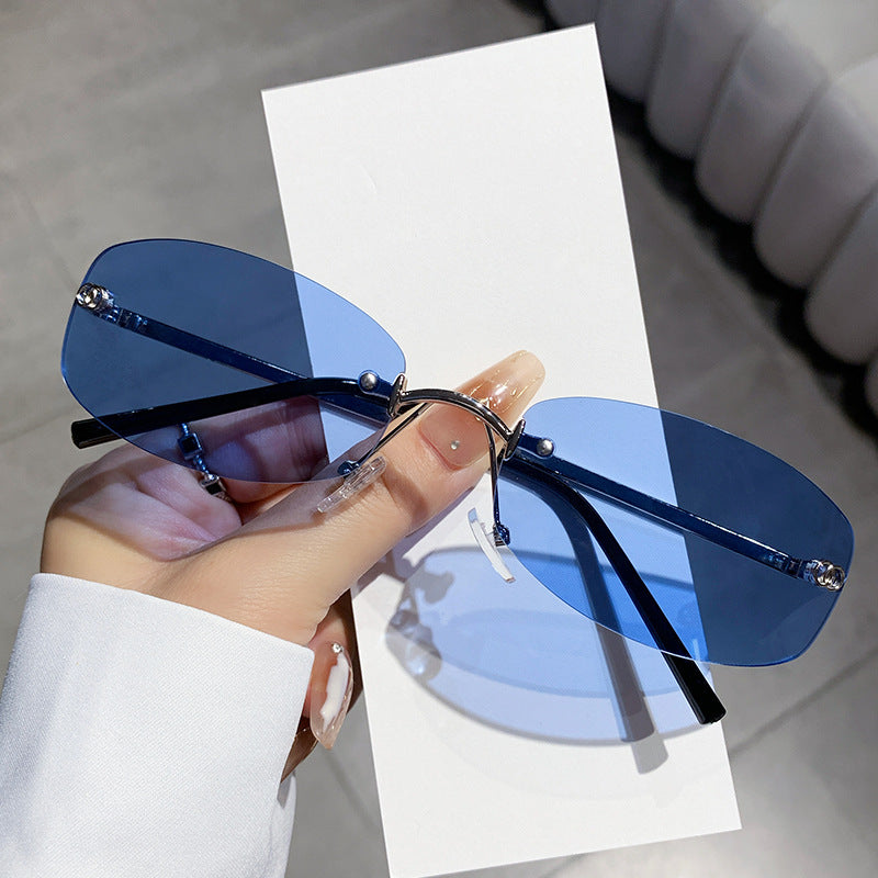 Damen modische Sonnenbrille mit elegantem, schmalem Rahmen Brehn