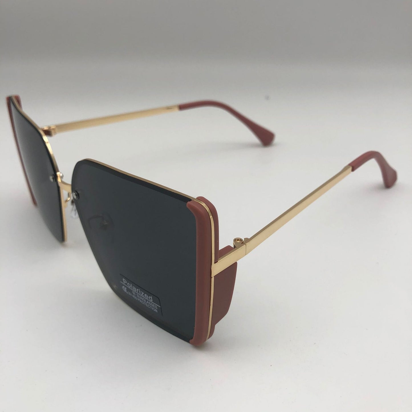 Damen Oversized quadratische Sonnenbrille mit polarisierten Gläsern Brehn