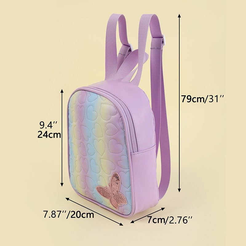 Mini-Rucksack mit Herzmuster Brehn