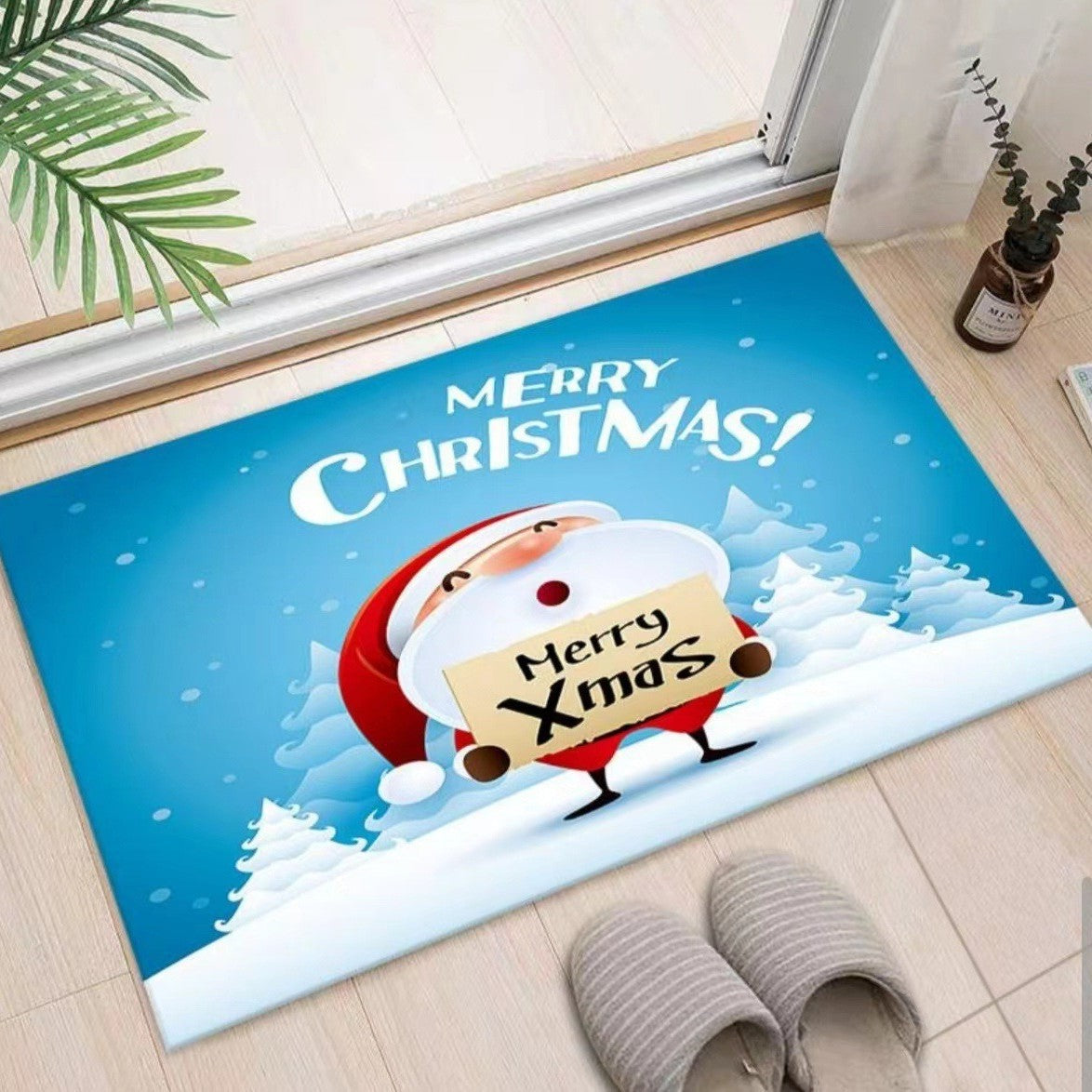 Weihnachtlich dekorierte Eingangsbereichmatte Brehn
