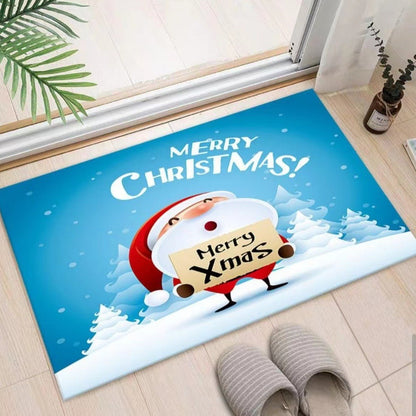 Weihnachtlich dekorierte Eingangsbereichmatte Brehn