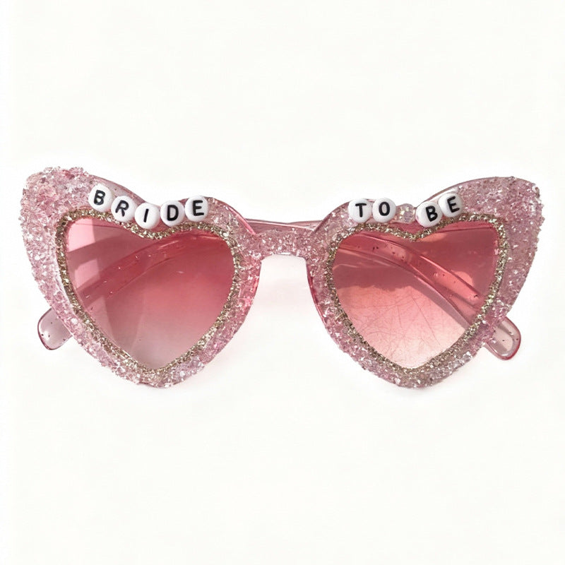 Rhinestone-beschmückte Herz-Sonnenbrille Brehn