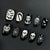 Halloween-Themen Nagelkunstset Brehn