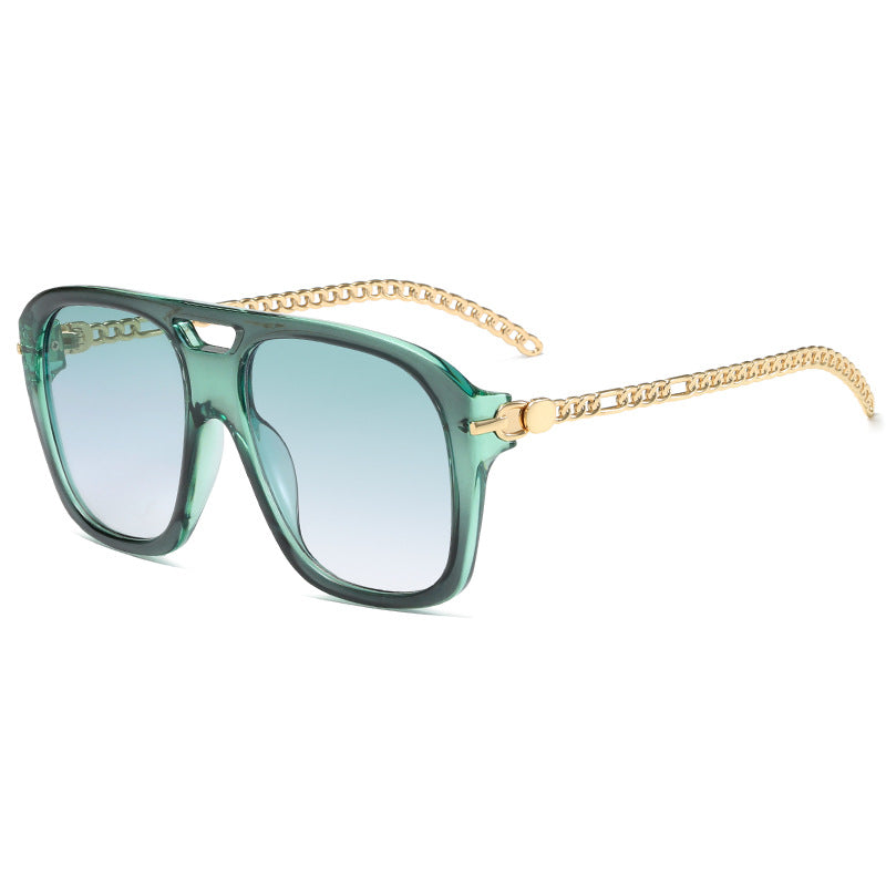 Damen Luxuriöse Sonnenbrille mit einzigartigem Kettenrahmen Brehn