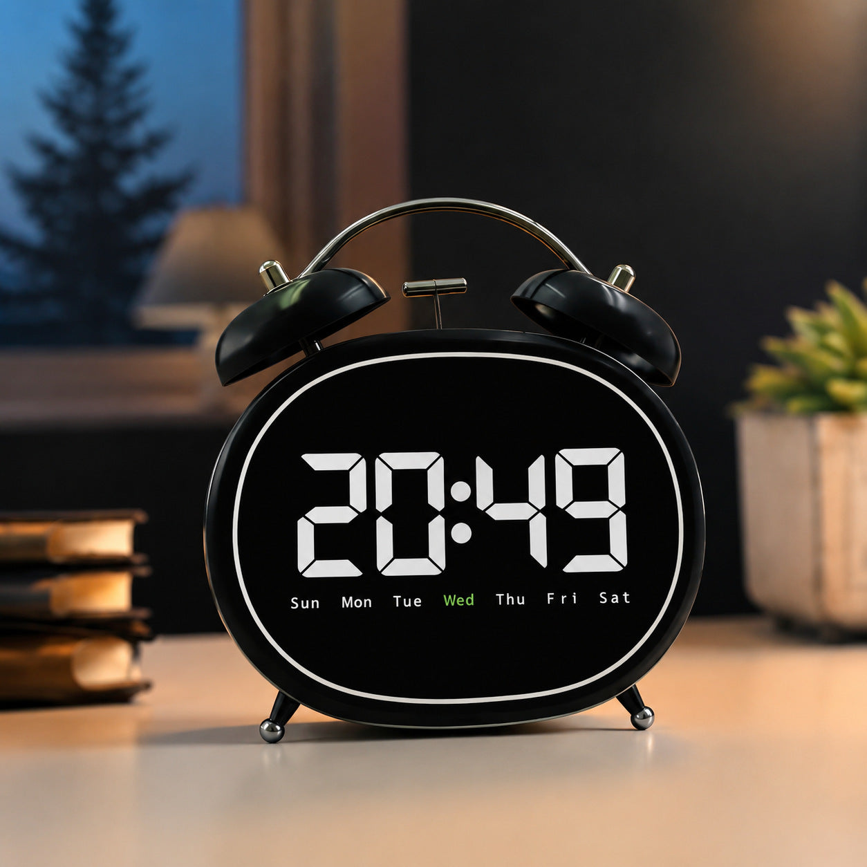 Digitaler Bluetooth Tischwecker mit Großen Ziffern Brehn