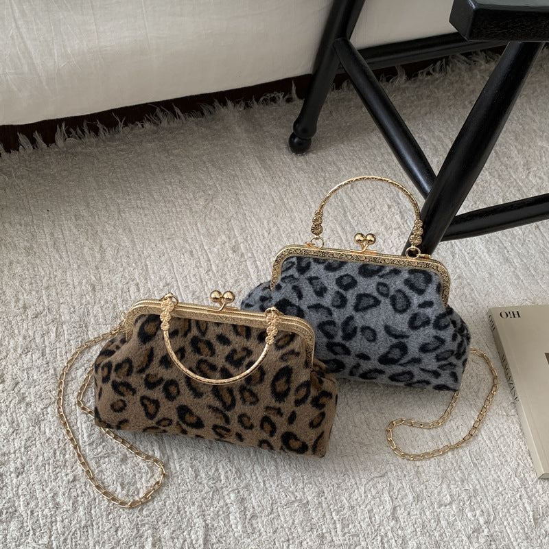 WoElegant Leopardenmuster Abendhandtasche Brehn