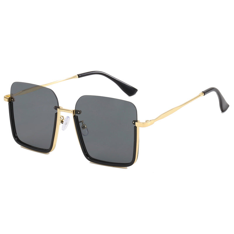 Damen oversized Sonnenbrille mit elegantem Geometrie-Rahmen Brehn