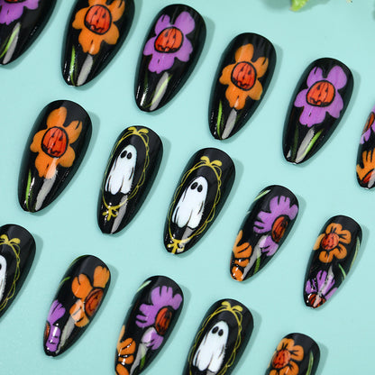 Kunstnägel mit kreativem Halloween-Motiv Brehn