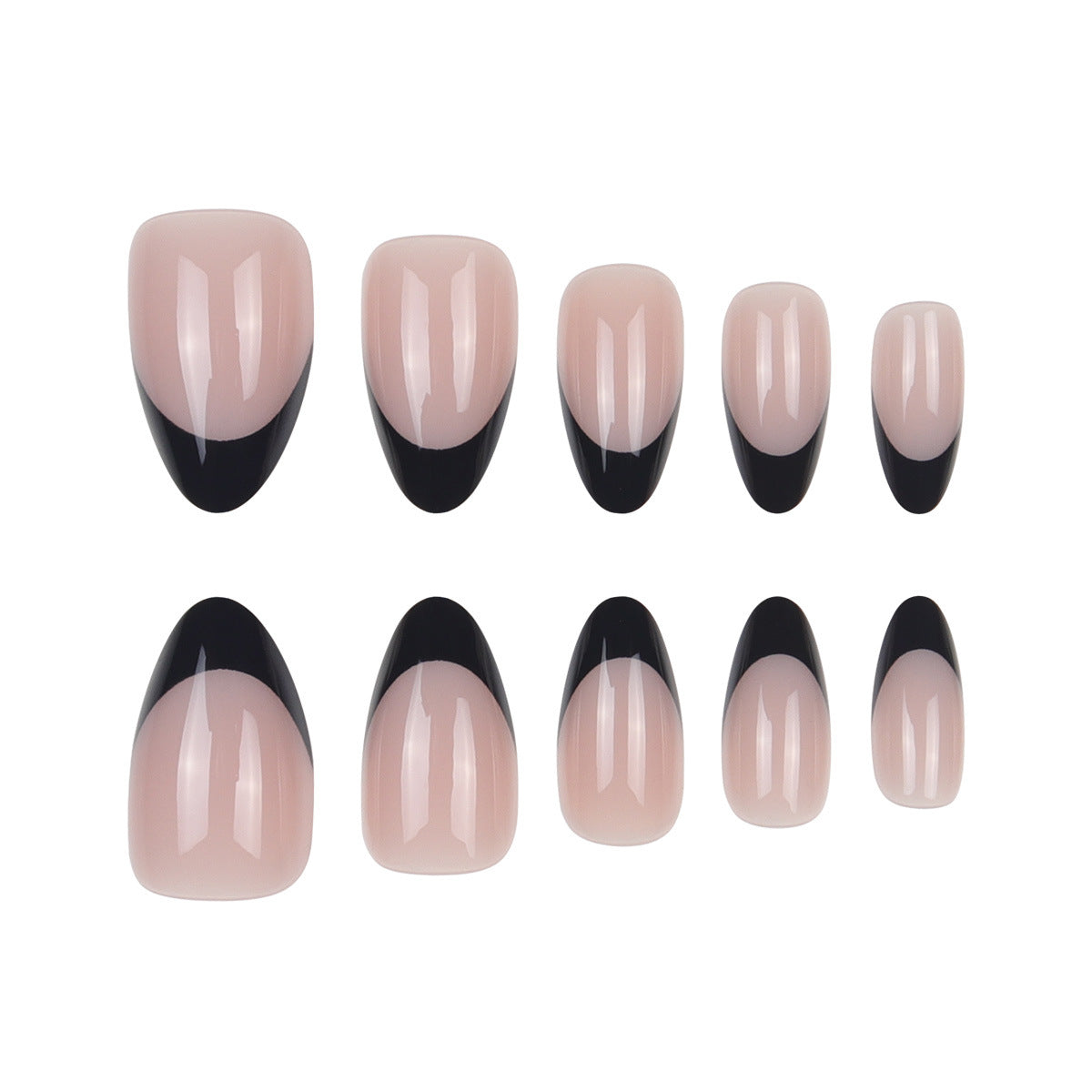Elegante French Tip Nagel Art Verlängerungen Brehn