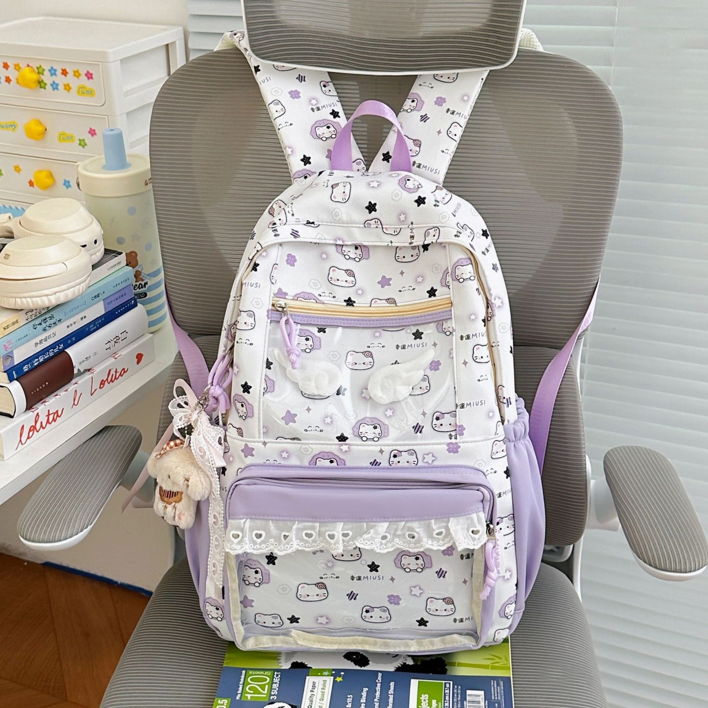 Cutes Themen Katzen Grafik Rucksack