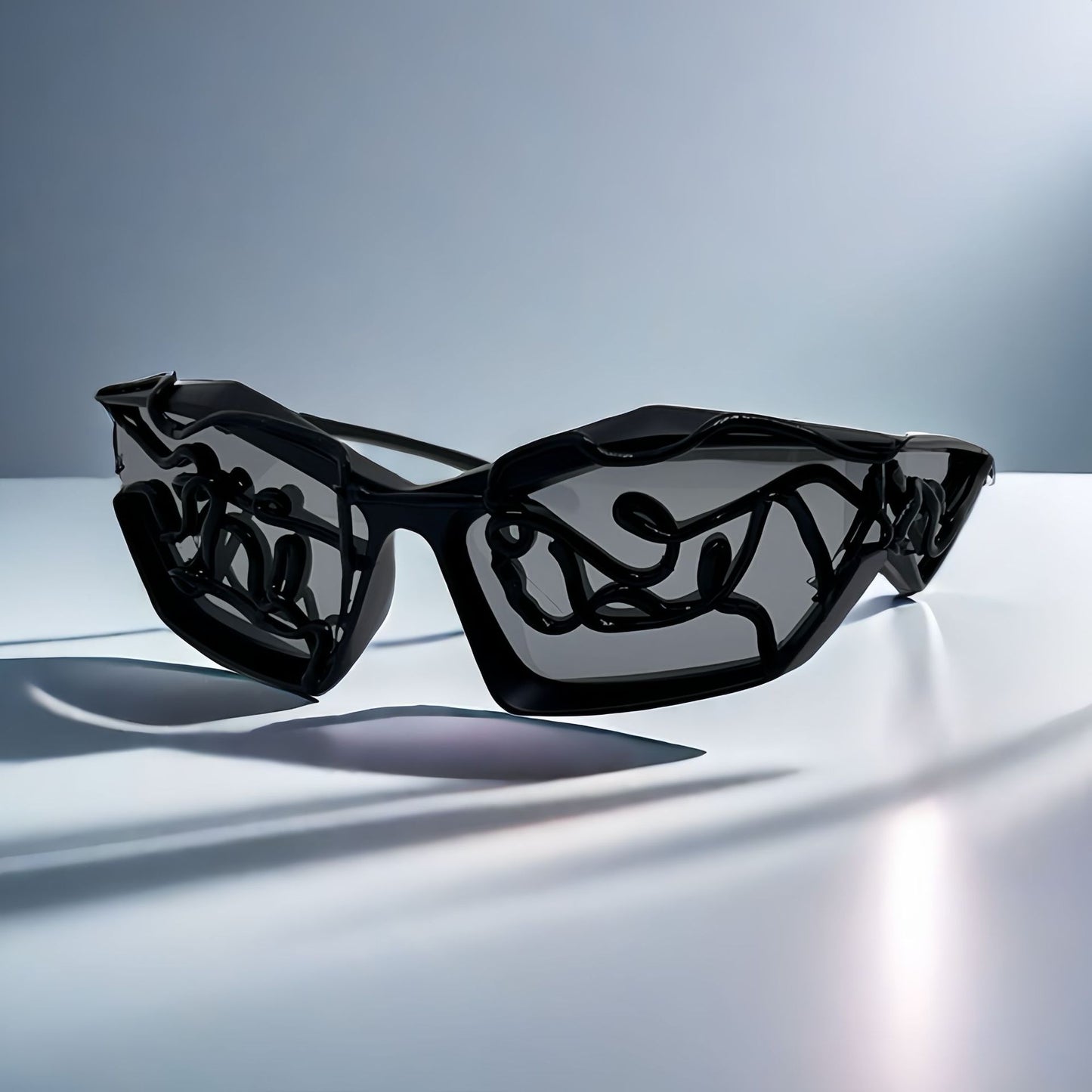 Damen Sportliche Sonnenbrille mit futuristischem Design Brehn