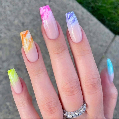 Marmor-Effekt Press-On Nagelset Brehn