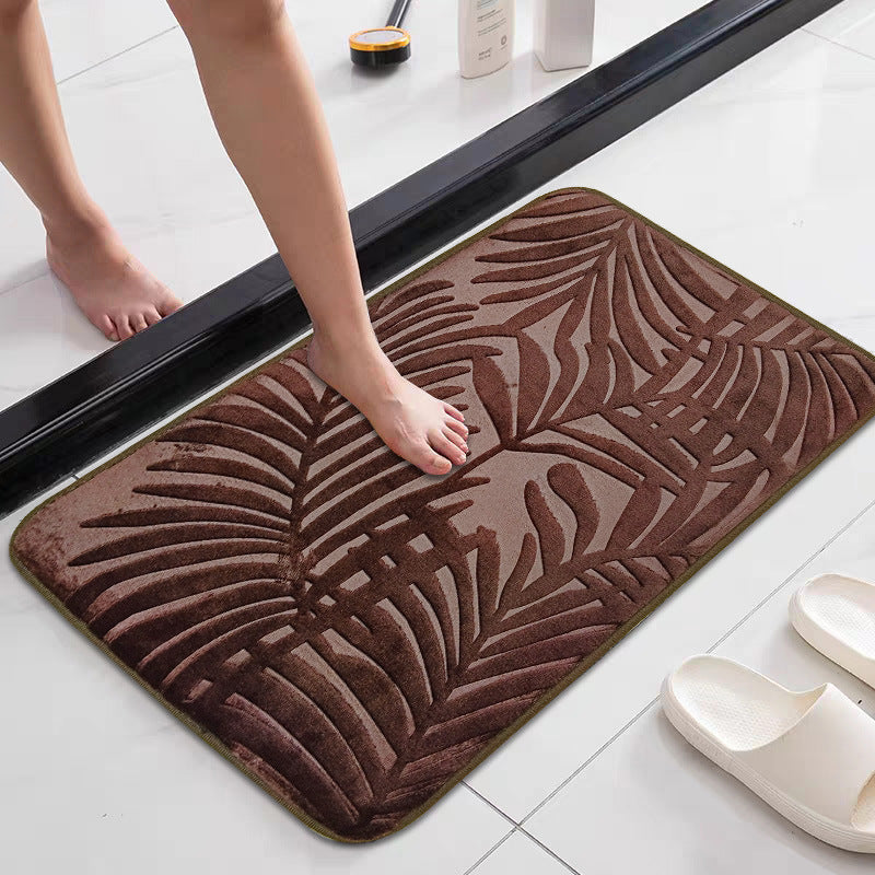 Tropisches Blattdesign Memory-Schaum Badezimmermatte Brehn