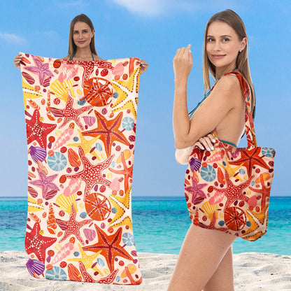 Strandtuch mit integriertem Tragetaschen-Design Brehn